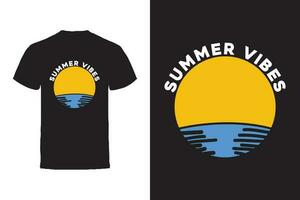 Vektor T-Shirt Design. Sommer- Typografie Vektor T-Shirt Design.