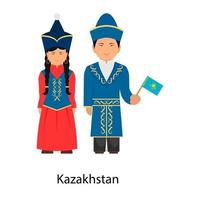 Kazakstan outfit bär vektor