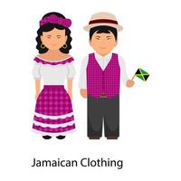 trendiga jamaicanska kläder vektor