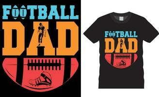 Fußball Papa, amerikanisch Fußball Vaters Tag Fußball T-Shirts Design Vektor Vorlage