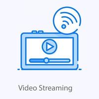 Video-Streaming-Icon-Design vektor
