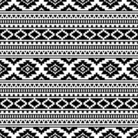 gräns mönster med inföding amerikansk. geometrisk sömlös etnisk mönster i inföding stam- stil. svart och vit färger. design för textil, mall, tyg, skjorta, matta, dekorativ, bakgrund. vektor