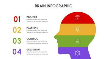 vektor mänsklig huvud och Övrig element för infographics