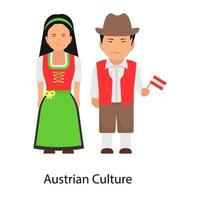 österrikisk kultur bär vektor