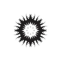svart stam- tatuering abstrakt symbol mall vektor