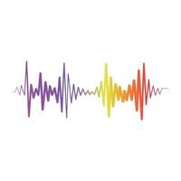 hz och ljudvågor vektor