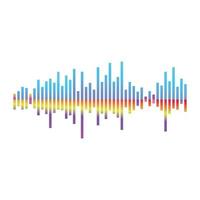 Audio- und Hz-Wellen vektor