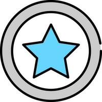 stjärna betyg tecken eller symbol. vektor