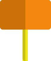 val tom röstning styrelse i apelsin och gul Färg. vektor