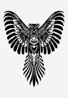 anmutig Adler Logo Design Illustration symbolisieren Eleganz und Präzision. geeignet zum Luxus, Mode, und Tierwelt Erhaltung Marken. zeitlos und anspruchsvoll. vektor