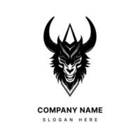 Baphomet Kopf Illustration Logo Design vektor