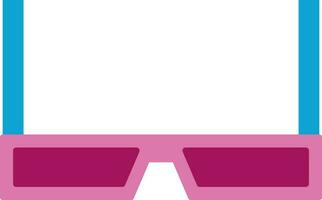 isoliert Sonnenbrille im Rosa und Blau Farbe. vektor