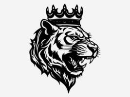 panter hand dragen logotyp design illustration vektor