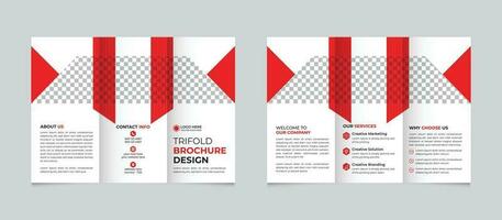 Fachmann korporativ kreativ modern Geschäft dreifach Broschüre Design Vorlage zum Ihre Unternehmen kostenlos Vektor