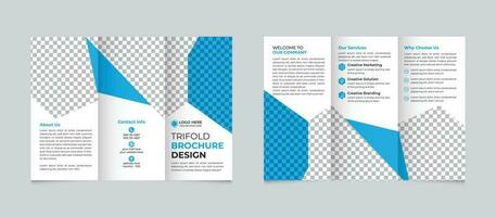 Fachmann korporativ kreativ modern minimal Geschäft dreifach Broschüre Design Vorlage zum Ihre Unternehmen kostenlos Vektor
