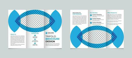 professionell företags- kreativ modern företag trifold broschyr design mall för din företag fri vektor