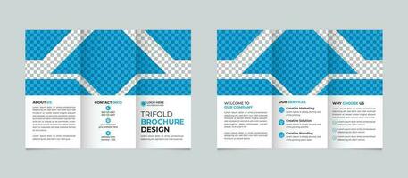 professionell modern abstrakt företag trifold broschyr design mall fri vektor