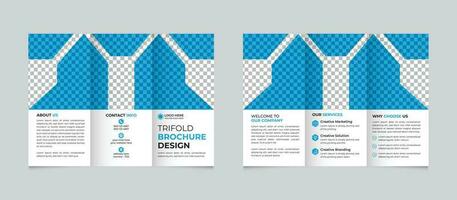 kreativ modern Geschäft dreifach Broschüre Design Vorlage kostenlos Vektor