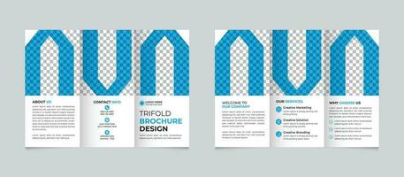 Fachmann kreativ modern abstrakt Geschäft dreifach Broschüre Design Vorlage kostenlos Vektor