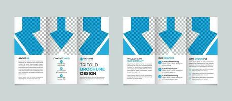 kreativ modern abstrakt Geschäft dreifach Broschüre Design Vorlage kostenlos Vektor
