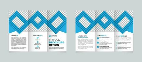 Fachmann modern abstrakt Geschäft dreifach Broschüre Design Vorlage kostenlos Vektor