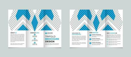 professionell modern företag trifold broschyr design mall för din företag fri vektor