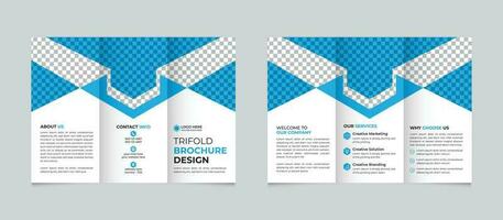 korporativ kreativ modern abstrakt Geschäft dreifach Broschüre Design Vorlage kostenlos Vektor