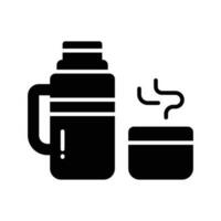 Symbol von Tee Thermosflasche im editierbar Stil, bereit zu verwenden und herunterladen vektor