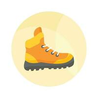 ein editierbar Vektor Design von Wandern Stiefel, Prämie Symbol von Wandern Schuh
