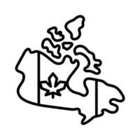 ein tolle Vektor von kanadisch Karte im modern Stil, bereit zu verwenden Symbol