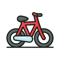 cykel ikon design i modern stil, trampa cykel vektor design