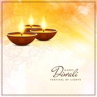 Abstrakter eleganter glücklicher Diwali religiöser Hintergrund vektor