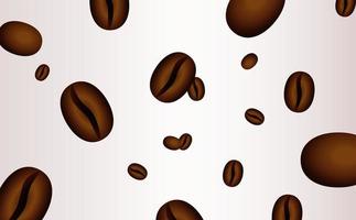 läcker kaffedryck affisch med frön mönster vektor