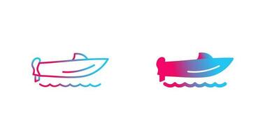 hastighet båt vektor ikon