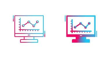 linje Diagram vektor ikon