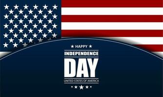 Lycklig fjärde av juli oberoende dag USA bakgrund design vektor