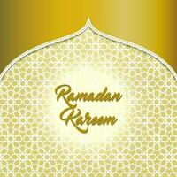 ramadan kareem hälsning kort islamic vektor design
