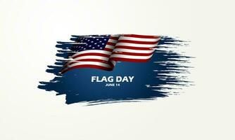 flagga dag i förenad stater juni 14 bakgrund vektor illustration