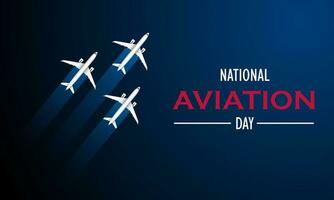 National Luftfahrt Tag August 19 Hintergrund Vektor Illustration
