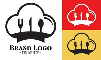 Restaurant Logo Design Vektor, modern Logos Konzept vektor