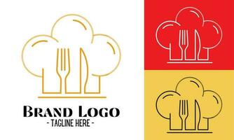 Restaurant Logo Design Vektor, modern Logos Konzept vektor