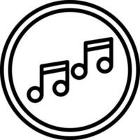 Musik- Hinweis Vektor Symbol Design