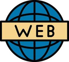 webb vektor ikon design
