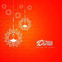 Abstrakter schöner glücklicher Diwali-Festival-Grußhintergrund vektor