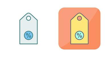 einzigartiges rabatt-tag-ii-vektorsymbol vektor