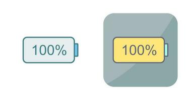 Einzigartiges Vektorsymbol für volle Batterie vektor