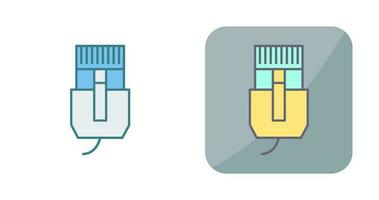 unik internet kabel- vektor ikon