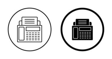 Vektorsymbol für Faxgerät vektor