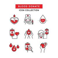 donera ditt blod för dem som behövde vektor