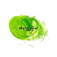 Abstrakter grüner Aquarelldesignhintergrund vektor